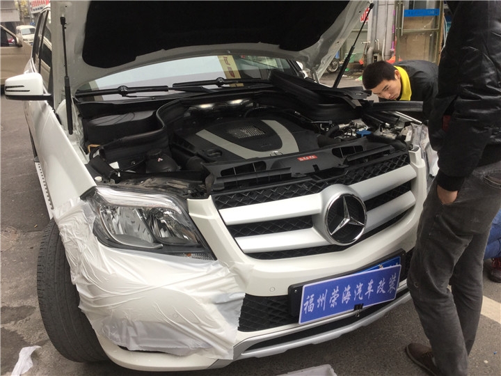 奔馳GLK汽車大燈升級高配氙氣大燈總成