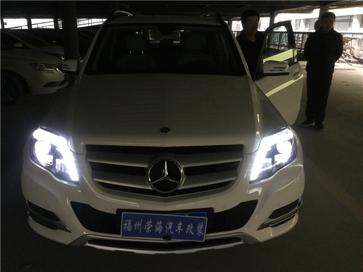 奔馳GLK汽車大燈升級高配氙氣大燈總成