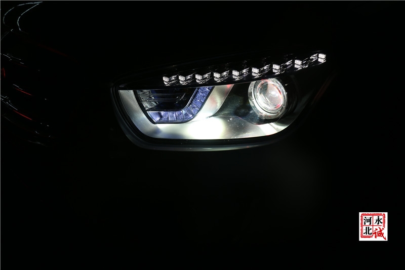 【永诚汽车】邢台专业改灯，奔腾X80改装进口海拉5透镜+飞利浦4800K氙气灯