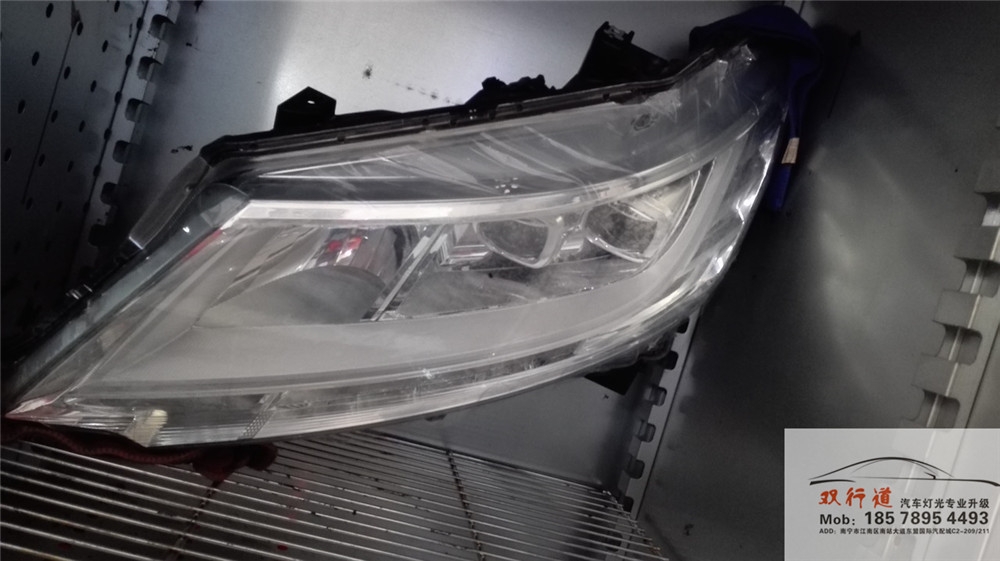 南寧雙行道車燈改裝-全新奧德賽LED大燈升級(jí)海拉5