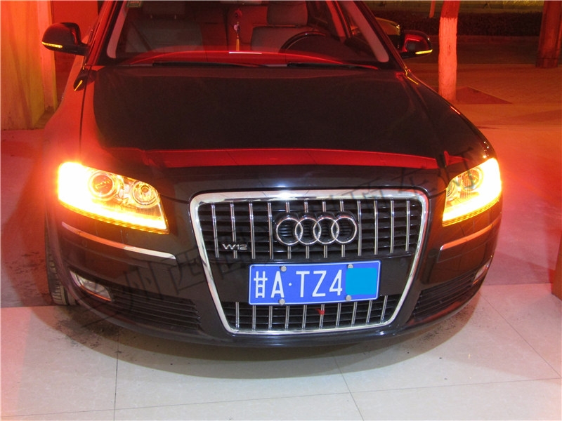 蘭州光明頂車燈--因?yàn)閷Ｗ?所以專業(yè)       奧迪A8L     升級(jí)海拉5   日間行車燈
