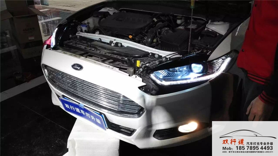 南寧雙行道車燈改裝-新蒙迪歐升級大燈總成