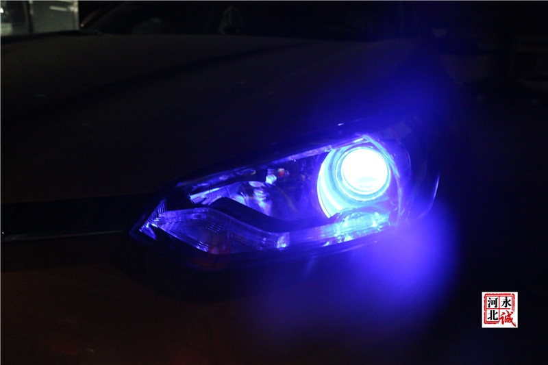 【永誠汽車】邢臺改車燈，名爵銳騰升級Q5透鏡，飛利浦XV 4800K氙氣燈