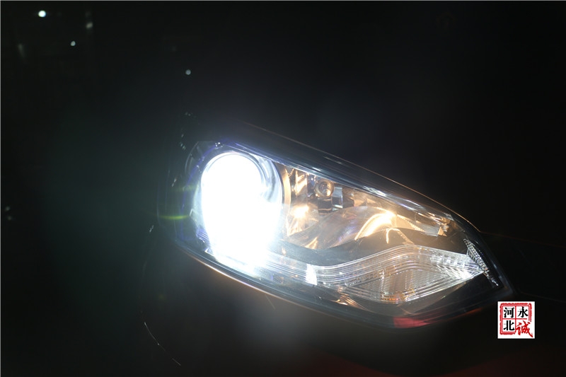 【永誠汽車】邢臺改車燈，名爵銳騰升級Q5透鏡，飛利浦XV 4800K氙氣燈