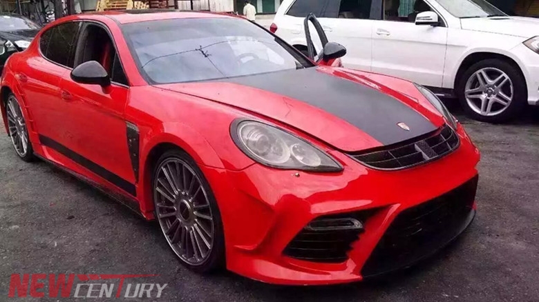 保時(shí)捷panamera改裝案列 panamera970改裝大包圍尾翼機(jī)蓋