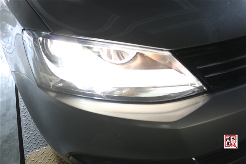 【永誠汽車】邢臺專業(yè)車燈改裝，速騰改裝Q5小糸透鏡+飛利浦D1S氙氣燈