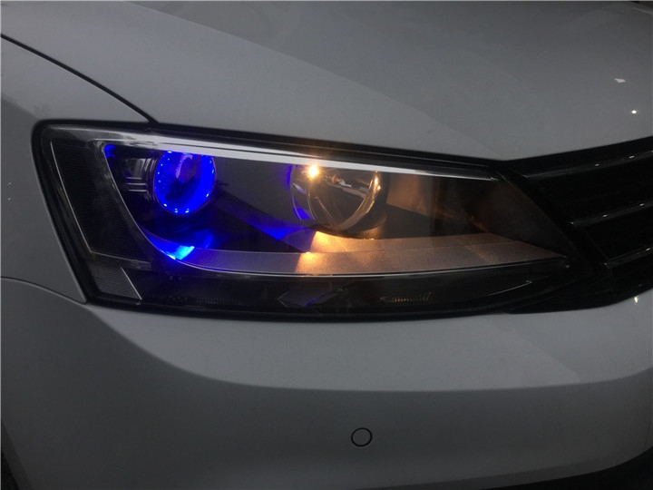 大眾速騰車燈改裝氙氣燈G1雙光透鏡
