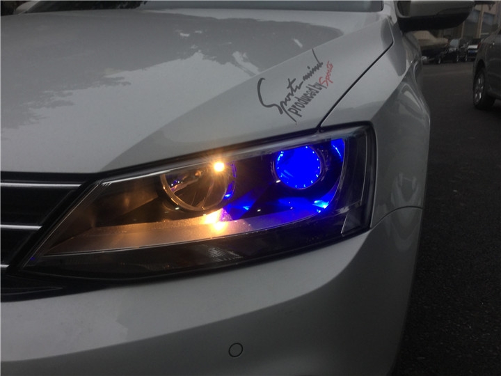 大眾速騰車燈改裝氙氣燈G1雙光透鏡