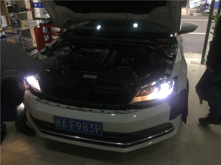 大眾速騰車燈改裝氙氣燈G1雙光透鏡
