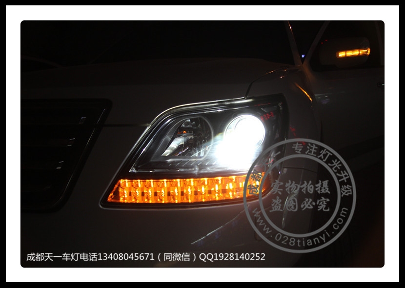 成都霸銳改車燈升級(jí)海拉5雙光透鏡專用日行燈