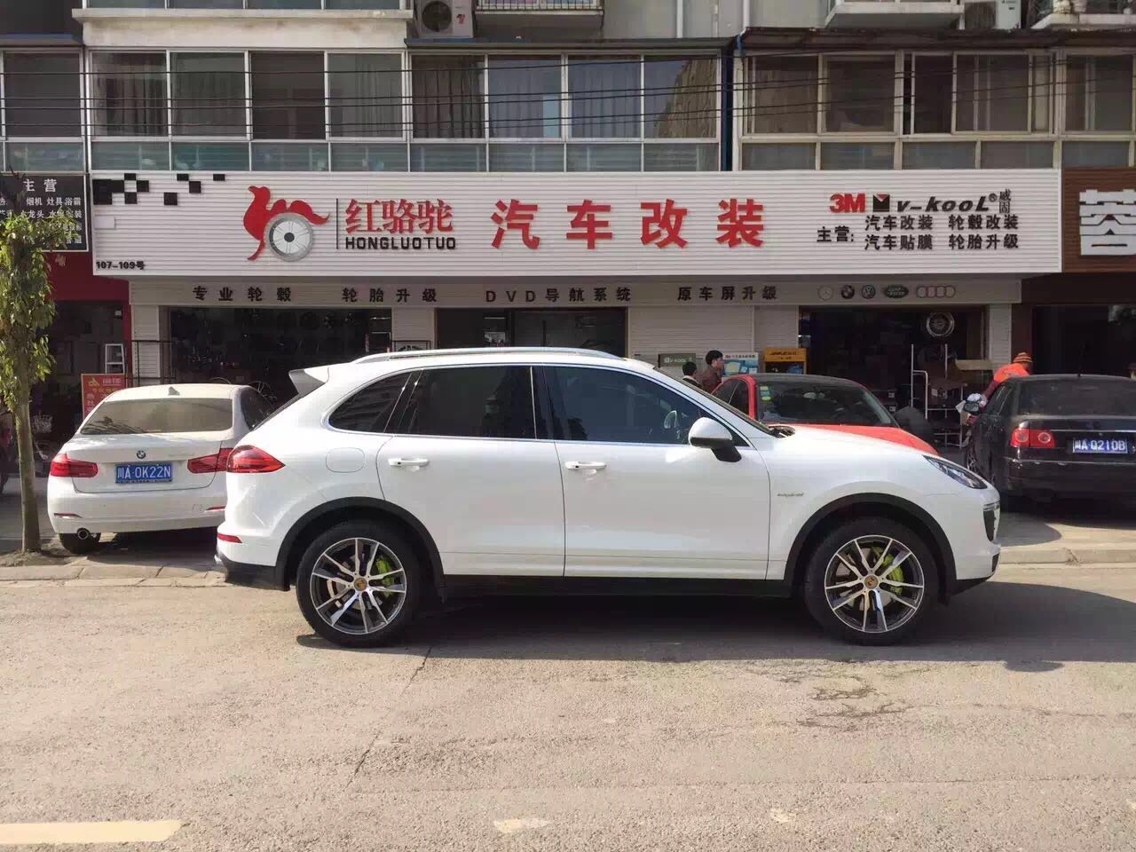 保時捷卡宴 升級295 40R20米其林 20寸鍛造輪轂