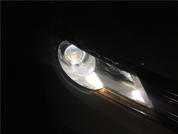 大眾途觀車燈改裝氙氣燈透鏡走心之作