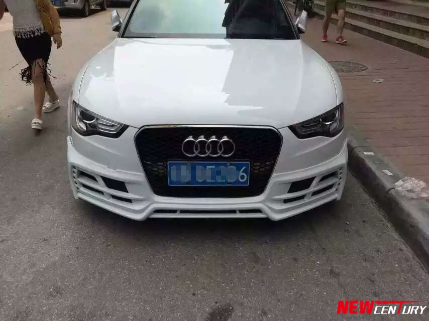 奧迪A5兩門(mén)改裝ROWEN狼炎大包圍套件 A5改裝狼炎套件前杠