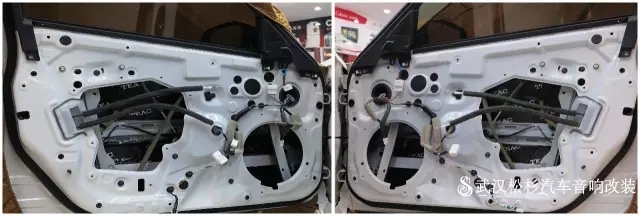 【武漢松杉汽車音響改裝店】英菲尼迪前門汽車隔音展示，隔音大贈(zèng)送！