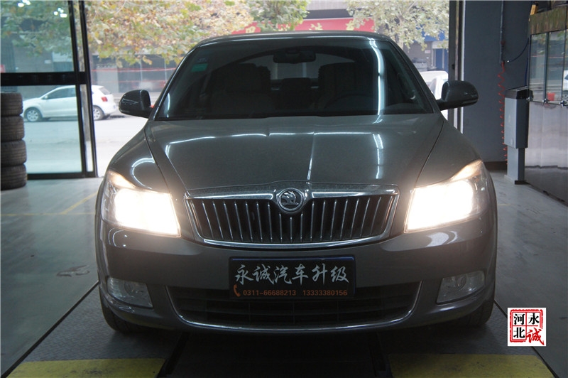 【永誠(chéng)汽車】邢臺(tái)改燈，明銳改裝Q5雙光透鏡，飛利浦4300K氙氣燈，歐司朗安定器