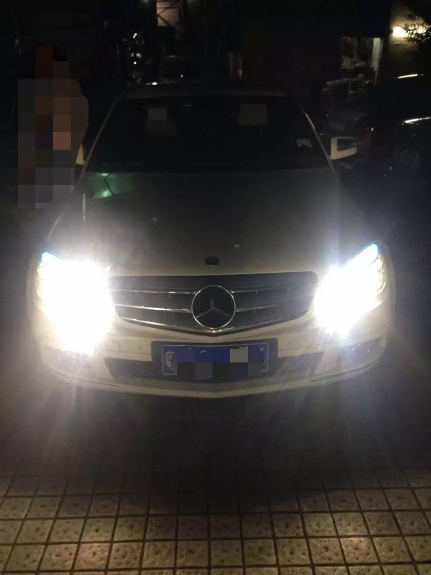 奔馳c大燈改裝q5透鏡     深圳光速車改改燈