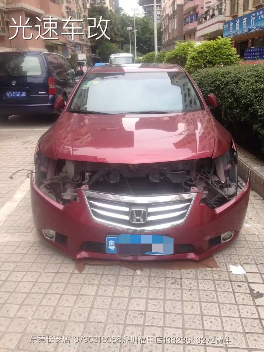 思鉑銳燈光升級德國海拉5透鏡    深圳光速車改改燈