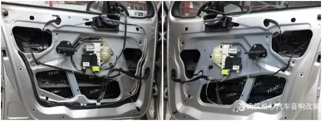 【武漢松杉汽車音響改裝店】標(biāo)致307前門汽車隔音