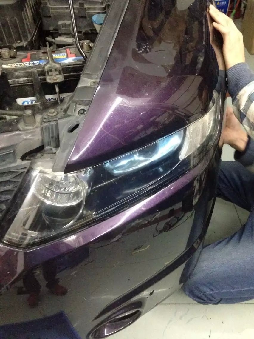 奧德賽燈光2小時(shí)速度完工改裝q5透鏡    深圳光速車改改燈