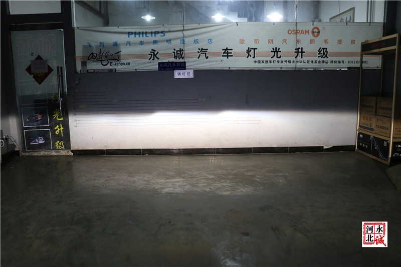 【永誠汽車】石家莊大眾CC改燈，貝雷帽透鏡+巖崎D1S氙氣燈+天使眼+藍(lán)色惡魔眼
