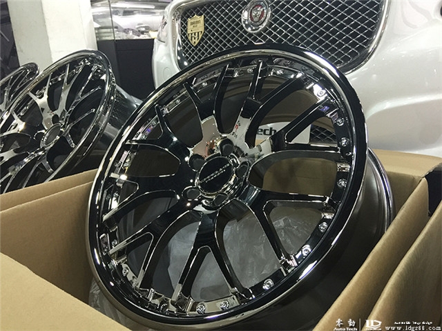 捷豹XJL改裝CARDUKE輪轂，AP剎車--湖南專業(yè)捷豹改裝