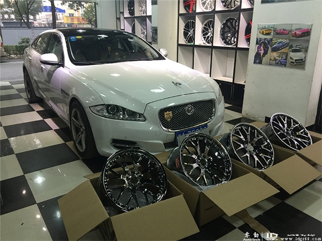 捷豹XJL改裝CARDUKE輪轂，AP剎車--湖南專業(yè)捷豹改裝