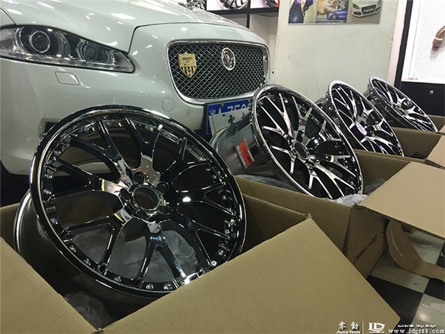 捷豹XJL改裝CARDUKE輪轂，AP剎車--湖南專業(yè)捷豹改裝