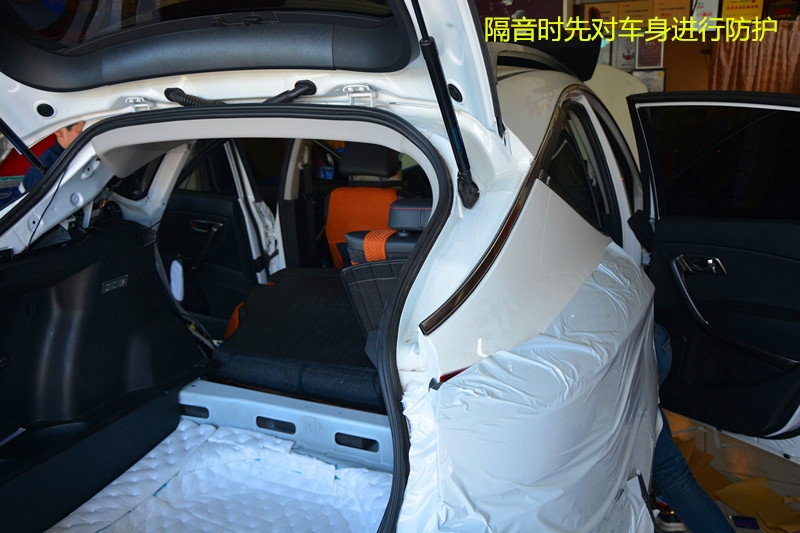 奔腾X80汽车全车隔音降噪 唐山博纳汽车音响改装