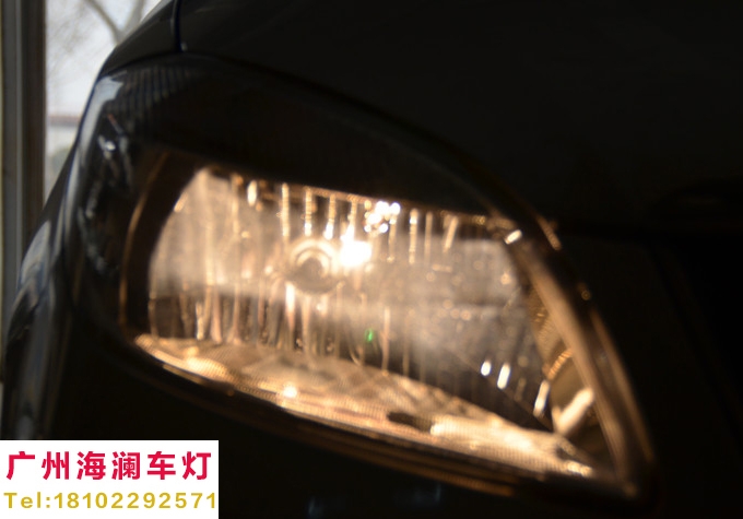【广州海澜车灯】-晶锐大灯改装精刚海拉5透镜+奥兹姆安定器