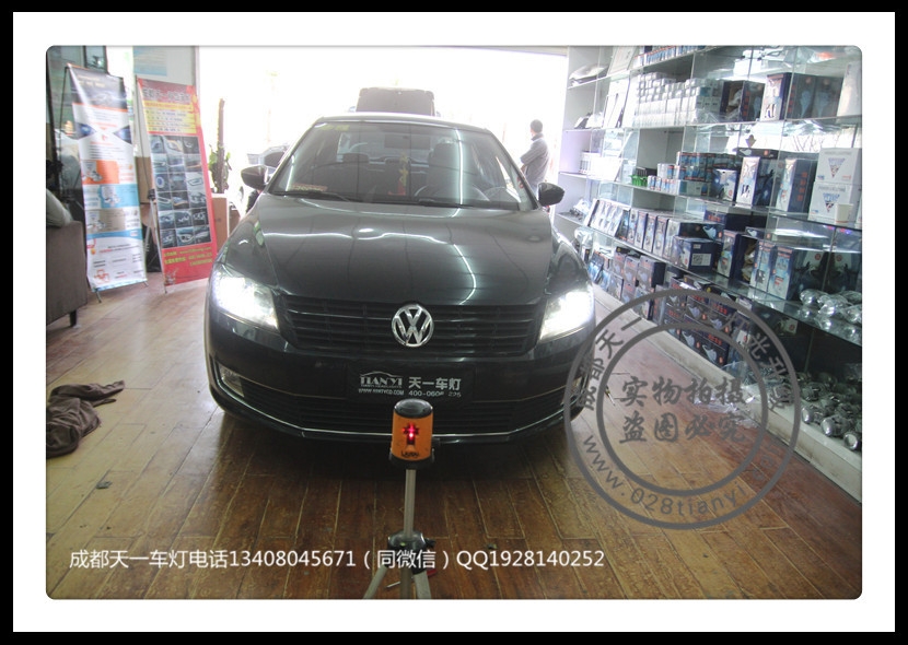 成都大眾朗逸改裝車燈升級海拉3雙光透鏡歐司朗氙氣燈LED日行燈