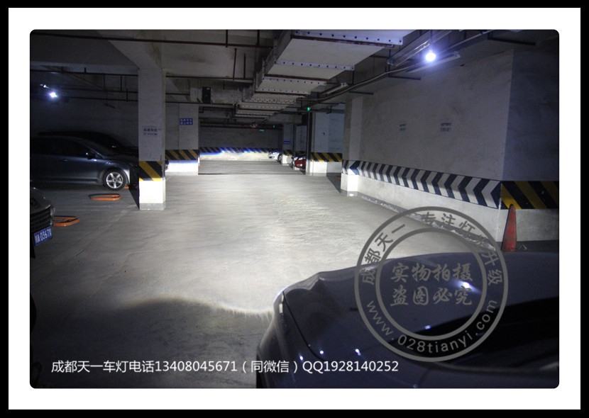 成都GLA改裝車(chē)燈升級(jí)雙光透鏡氙氣燈LED日行燈總成