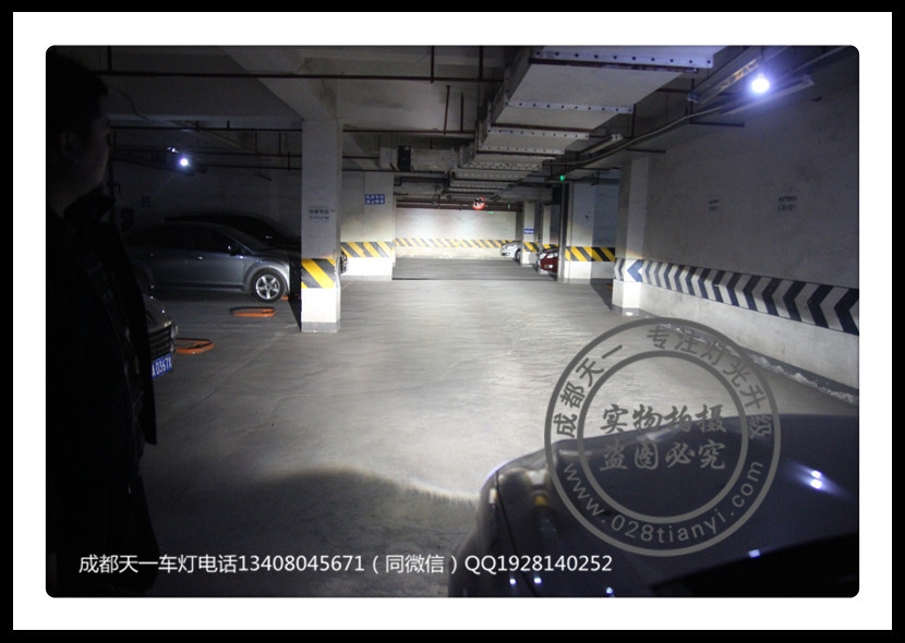 成都GLA改裝車(chē)燈升級(jí)雙光透鏡氙氣燈LED日行燈總成