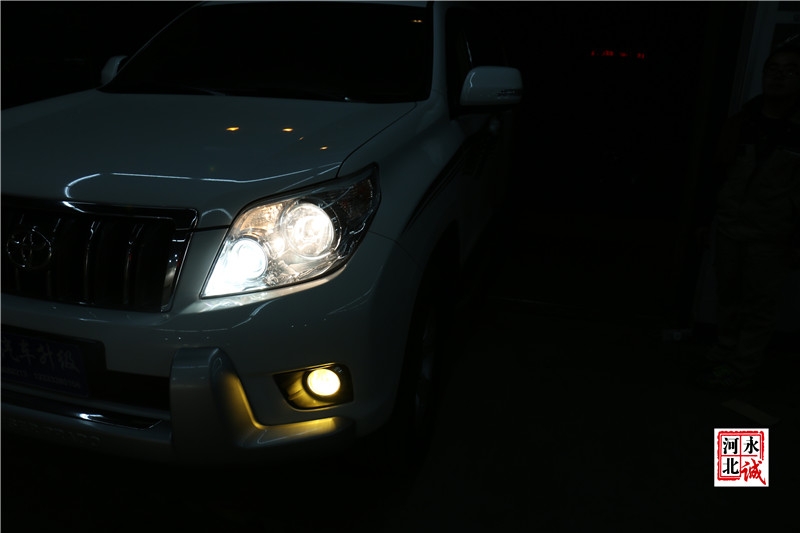 【永誠汽車】石家莊專業(yè)車燈改裝，普拉多改裝海拉5透鏡+歐司朗5500K氙氣燈
