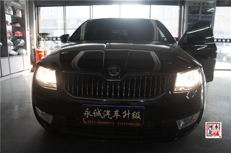 【永誠汽車】邢臺專業(yè)汽車改裝，明銳改裝歐標Q5透鏡+歐司朗D3S 4300K氙氣燈