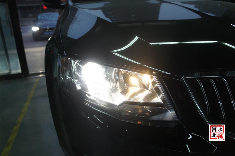 【永誠汽車】邢臺專業(yè)汽車改裝，明銳改裝歐標Q5透鏡+歐司朗D3S 4300K氙氣燈
