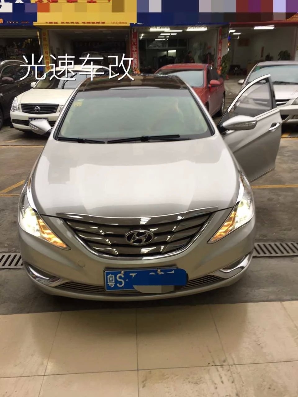 索8燈光升級q5雙光透鏡    深圳光速車改改燈