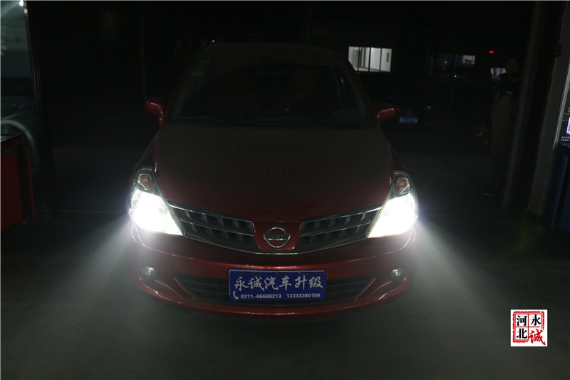 【永誠(chéng)汽車】石家莊專業(yè)改燈店，騏達(dá)改裝貝雷帽透鏡+進(jìn)口歐司朗氙氣燈