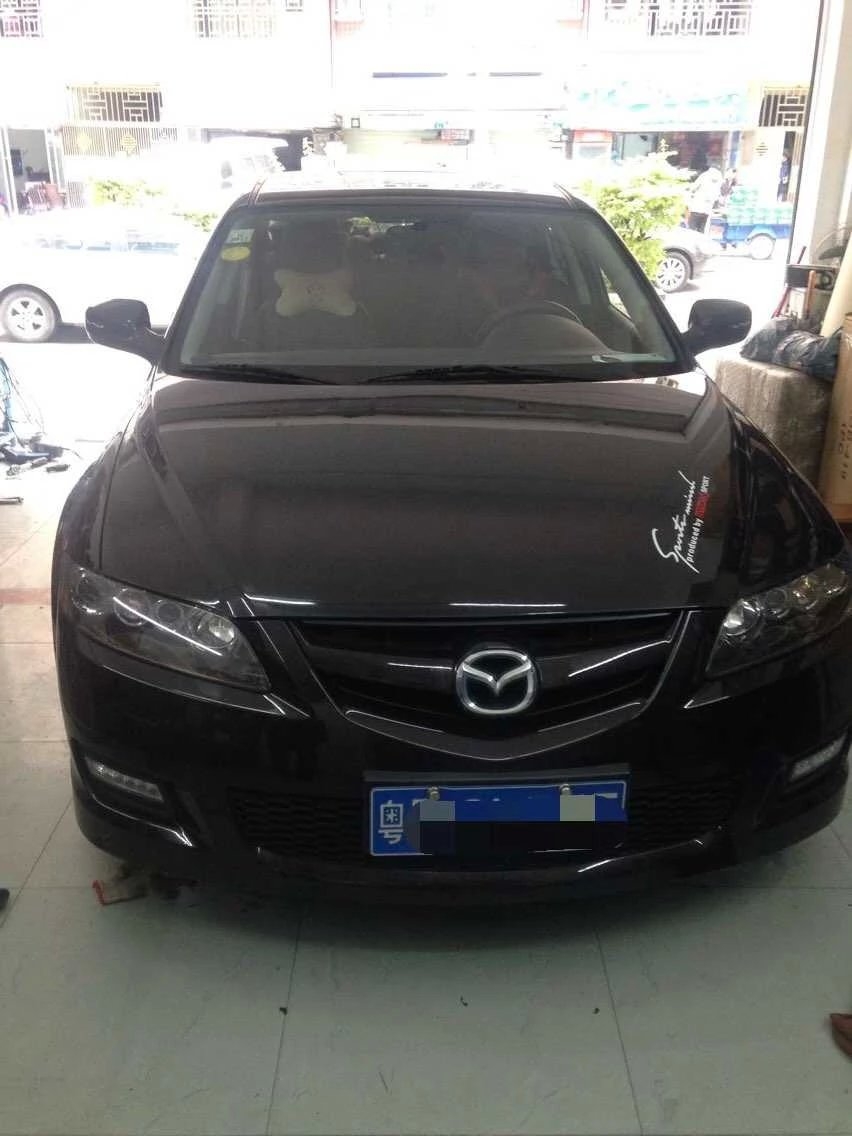 馬自達(dá)6燈光升級(jí)q5雙光透鏡     深圳光速車改改燈