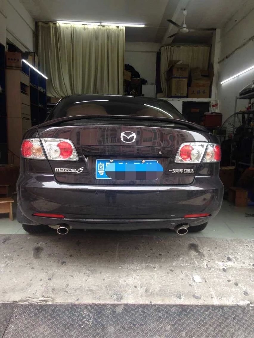 馬自達(dá)6燈光升級(jí)q5雙光透鏡     深圳光速車改改燈