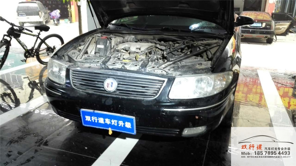 南寧雙行道車燈改裝-老君威升級(jí)Q5雙光透鏡