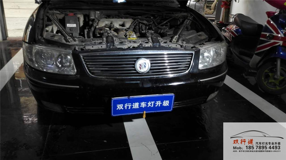 南寧雙行道車燈改裝-老君威升級(jí)Q5雙光透鏡