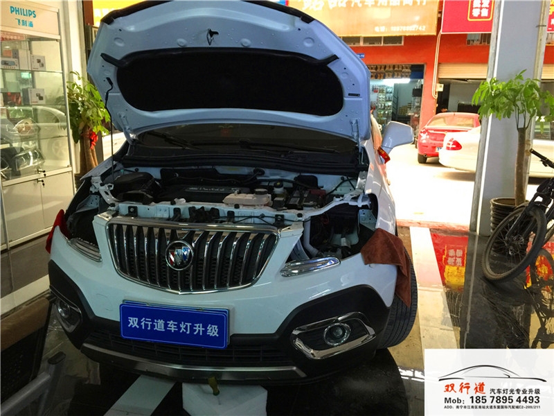 南寧雙行道車燈升級-《昂科拉》升級巖崎海拉5