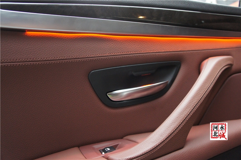 【永誠汽車】石家莊寶馬525Li改裝副廠雙色氛圍燈，橙黃，冰藍可調(diào)