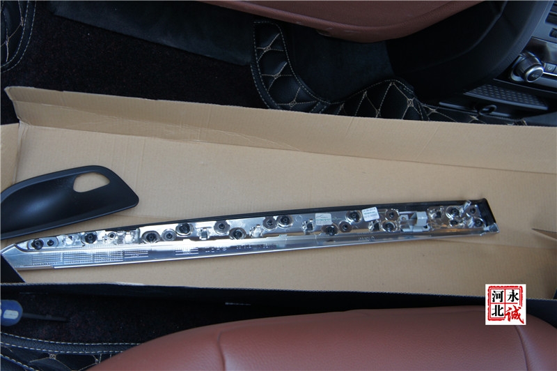 【永誠汽車】石家莊寶馬525Li改裝副廠雙色氛圍燈，橙黃，冰藍可調(diào)