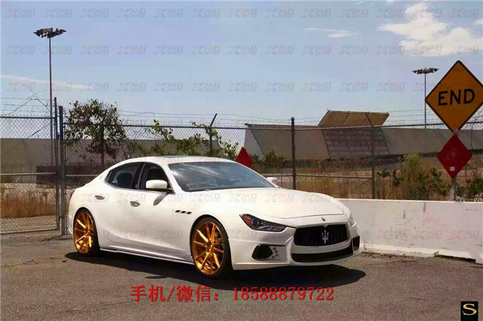 瑪莎拉蒂Ghibli吉博力改裝wald包圍 碳纖維 前唇 后唇 機蓋 排氣
