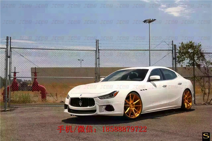瑪莎拉蒂Ghibli吉博力改裝wald包圍 碳纖維 前唇 后唇 機蓋 排氣