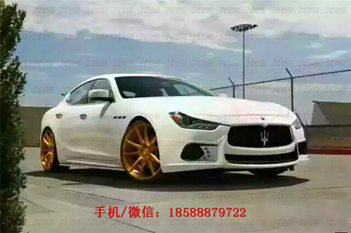 瑪莎拉蒂Ghibli吉博力改裝wald包圍 碳纖維 前唇 后唇 機蓋 排氣