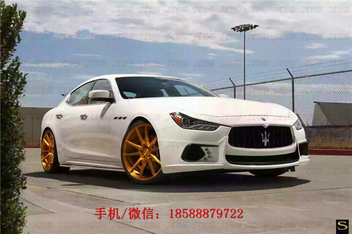 瑪莎拉蒂Ghibli吉博力改裝wald包圍 碳纖維 前唇 后唇 機蓋 排氣