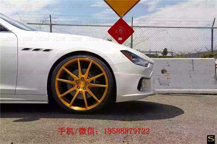 瑪莎拉蒂Ghibli吉博力改裝wald包圍 碳纖維 前唇 后唇 機蓋 排氣