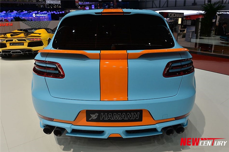新款車型保時(shí)捷小卡宴Macan改裝hamann寬體大包圍 哈曼尾翼套件